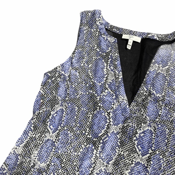 Joie Purple & Black Snakeskin Print Blouse XS - Picture 2 of 7
